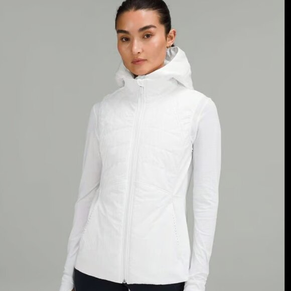 Lululemon Another Mile Vest White Size 8 - Picture 1 of 12